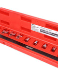 9 Piece Serpentine Belt Tool Set With Belt Tensioner Wrenches For Easy Install And Removal In Tight Engine Bays Case Included Automotive Maintenance Kit For Spring Loaded Pulleys Durable Steel Construction Pro Grade in red case