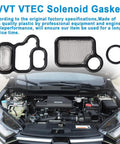 VVT VTEC Solenoid Gasket Kit Valve Cover Set Spool Valve Filter Screen for Honda Accord Civic CR V Element and Acura RDX RSX TSX 2002 2015 Fits Multiple Models