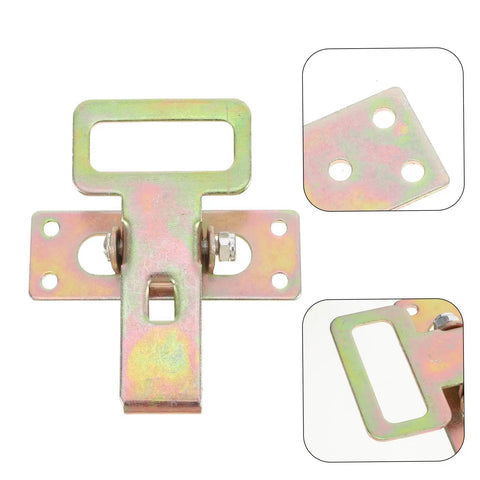 Close-up of Heavy Duty Sofa Connector Buckles For A Rock Solid Couch Setup with interlocking iron linkage and 7.6 cm hole spacing.