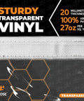 Clear Vinyl Tarp 10 By 12 Feet Built To Last Super Heavy Duty 20 Mil Transparent Waterproof PVC Tarpaulin With Brass Grommets