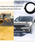 Automotive vacuum hose kit, six-piece set, black hoses, high-temp resistance up to 392°F.