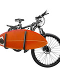 Adjustable Bicycle Surfboard Rack with Upgraded Design for Shortboards Longboards SUPs Paddles Windsurfing Boards and Skis