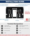 Installation guide for Non Programmable Digital Thermostat 2 Pack For Home Use 1 Heat 1 Cool Large LCD Display Easy Manual Control.