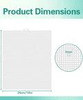 Dimensions of Two Heavy Duty Plastic Fish Tank Dividers With Grip Tight Self Adhesive Hooks And Quick Release Cable Ties, 10x13 in.