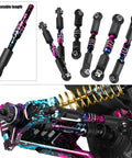 Upgrade Kit For 1/10 Slash, Rustler, Stampede, Hoss 4x4 VXL RC Cars Includes Shock Absorbers and Adjustable Links in multicolor
