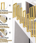U Shape Stair Railing Indoor Outdoor Heavy Duty Galvanized Steel Handrail Wrought Iron Style Anti Skid Safety Guardrail built like a tank stair railing with a polished design.