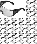 Fifty Pack Tough As Nails Safety Glasses For Crews And Jobsites Featuring Anti Fog Polycarbonate Lenses, side view, ventilated design.