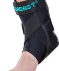 Airsport Ankle Brace For Chronic Instability With Air Cell Support And Semi Rigid Shell For Active Athletes On The Go on right foot