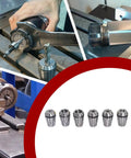 ER20 Spring Collet Set 1/8 To 1/2 Inch For CNC Milling Lathe And Engraving Machines 7 Pcs High Grade 1065 Steel Precision Ground
