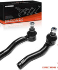 Toyota Corolla Front Outer Tie Rod End Replacement Pair For 2003 2008 Models With Easy Install OE Fitment And Premium Steering Linkage Durable Steel Construction And Drop In Ready To Install. black steel tie rod ends with box packaging