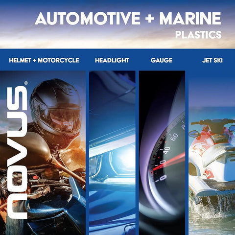 Automotive and marine plastics for helmet motorcycle, headlight, gauge, jet ski, showcasing versatility for vehicles.