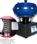 Heavy Duty Vibrating Polisher Kit with Electric Polisher and Rock Tumbler Drum, 6.2L Capacity, spring detail shown