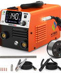 3 In 1 MIG Welder 110V Flux Core TIG Lift Stick Gasless Wire Welding Kit with handheld gun, IGBT inverter, LED display
