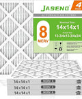 Pleated 14x14x1 Air Filters 4 Pack MERV 8 For HVAC Furnace AC Heater And Ventilation Systems Keep Your Air Fresh With More Pleats