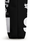 Side view of Dope Dragon Boat Paddler Tote Bag For Dragonboating Fans Sync Or Swim Inspired Gear, showing dragon and text design.