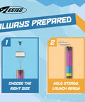 Instructional image for Must Have 40 Pack C11 D And E Rocket Igniter Plug Set showing plug choice and installation steps.