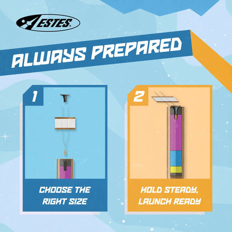 Instructional image for Must Have 40 Pack C11 D And E Rocket Igniter Plug Set showing plug choice and installation steps.