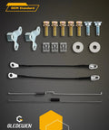 Heavy Duty Tailgate Latch Rebuild Kit For Chevy Silverado And Gmc Sierra 2007 To 2014 includes steel mounts and fasteners.