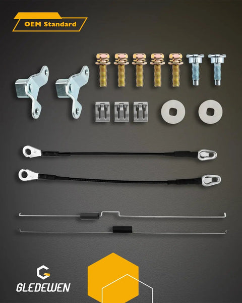 Heavy Duty Tailgate Latch Rebuild Kit For Chevy Silverado And Gmc Sierra 2007 To 2014 includes steel mounts and fasteners.