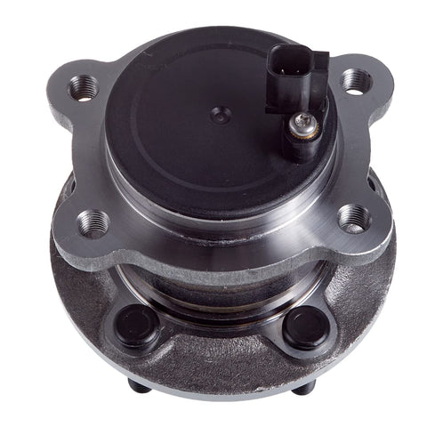 Rear Wheel Hub And Bearing Assembly For 2013-2018 Ford C-Max And 2015-2019 Lincoln MKC FWD Without Active Park Assist OE Quality CV6Z-1104-F HA590476 Easy Install And Long Lasting Bearings, top view of metal hub component.