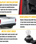 Right Side Tail Light For Dodge Ram 1500 2500 3500 2009 2018 With Bulb Included Passenger Side Replacement Lamp Direct Fit Easy Install