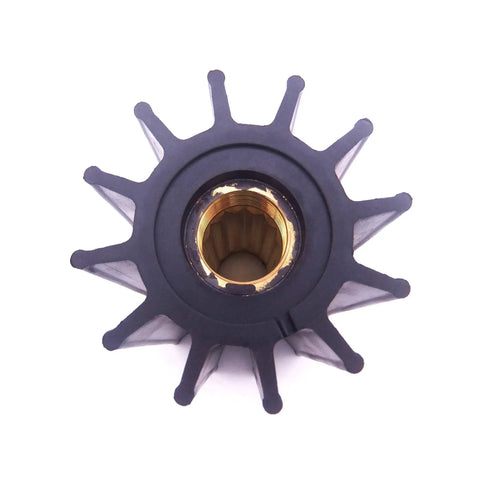 Neoprene Water Pump Impeller 09 820B For Marine Engine Cooling 12 Blade Impeller Fits DJ Pump 08 30 1201 Top View