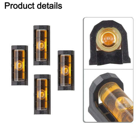 4-Pack for mini Magnetic Level Tool for Refrigerators - Compact Pocket for spirit Level with Base for Appliance Alignment and Installation - Yellow Green 37mm(Yellow), showing detailed designs.
