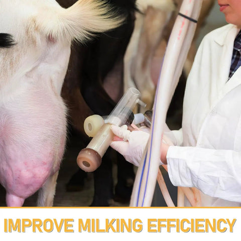 Portable Goat Milking Cup Replacement Part With Plastic Milking Liner Lightweight Hygienic For Dairy Operations And Field Use Ideal For Mobile Milking Across Farms And Barns, close-up on teat cup