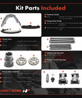 Timing Chain Kit With Tensioner And Sprockets For BMW DOHC V8 4.6L 4.4L Kit Parts Included Diagram