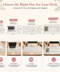 Four floral mouse pad sizes including Coquette Floral Mouse Pad Blue Aesthetic Vibe Desk Mat Non Slip Small Mouse Pad For Laptop And PC Portable.