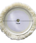 7 Inch Wool Buffing Pad Kit 2 Pack Pro Grade Dope Finish Natural Polishing Wool Pads For Rotary And Random Orbit Sander Polisher