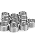 10Pcs M18x1.5 Thread Inserts Coil Type Screw Bushing Expansion Tool Heavy Duty Stainless Steel For Repairing Stripped Threads