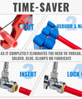 Installation steps for 12 Pack Angle Stop Valve Set 1/2 x 3/8 Inch Compression Toilet Shutoff 1/4 Turn Easy Install No Lead Brass Push To Connect Fittings For PEX Copper CPVC Plumbing