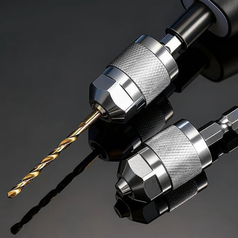 Hex Shank Drill Chuck Adapter With Three Jaw Chuck Converter Power Tool Attachment For A Snug Grip And Secure Accessory Holding Knurled Finish For Easy Drive And Maintenance Tasks, metal drill chuck