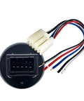 Back view of Rotary Gear Selector Switch For Golf Cart Forward Reverse Neutral Drive With Blue LED Backlight And Red Drive Indicator