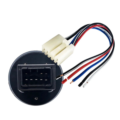 Back view of Rotary Gear Selector Switch For Golf Cart Forward Reverse Neutral Drive With Blue LED Backlight And Red Drive Indicator