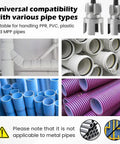 Dual Function Pipe Threading Tool For Drill Internal And External Threads With Half Inch And Three Quarter Inch Dies for plastic pipes