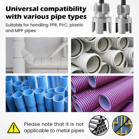 Dual Function Pipe Threading Tool For Drill Internal And External Threads With Half Inch And Three Quarter Inch Dies for plastic pipes