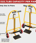 Heavy Duty Manual Furniture Mover Tool Set And Rugged Moving Dollies with 1322.7 lbs capacity, durable steel, and nylon strap.
