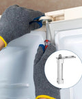 Installation of Zinc Alloy Freezer Door Hinges Replacement Kit With Screws, Durable Swivel Fridge Door Hinges, 2 Pcs, Easy Retrofit