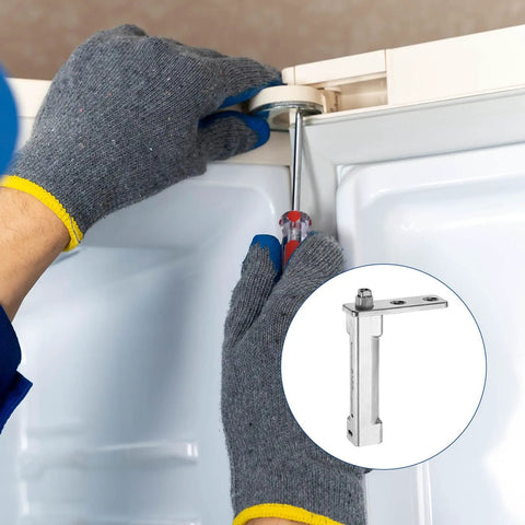 Installation of Zinc Alloy Freezer Door Hinges Replacement Kit With Screws, Durable Swivel Fridge Door Hinges, 2 Pcs, Easy Retrofit