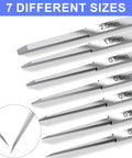 Model Scriber Tool For Resin And Gundam Carving With Seven Blades 0.1 0.2 0.4 0.6 0.8 1.0 2.0mm showing blade sizes