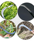 2 Pack Folding Japanese Scythe Knife Garden Tool with Long Handle for Sickle used in garden, farm, yard work, rustproof blade