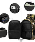 Woodland Raccoon Print Backpack For Everyone With Large Capacity Unisex Everyday Go To Daypack Built For School Travel And Outdoors Durable Polyester Fabric Breathable Back Panel Smooth Zipper And Handy Front Pockets showcasing organized interiors and compartments