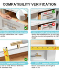 Compatibility verification steps for Premium 2 Pack 18 Inch Cabinet Door Protectors Edge Guards For Kitchen Drawers And Countertops.
