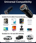 Boss 43W USB C Car Charger With Three Point Three Ft Type C To C Cable MFi Certified and compatible devices image