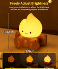 Lit Campfire Night Light Portable Flameless Candle With White Noise, 3.78in x 3.66in silicone flame lamp on wooden base