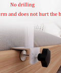 Clip On Bed Rails For Seniors And Pregnant Women, Bedside Fall Prevention Grab Bar For Elderly And Disabled, close-up installation