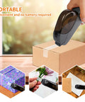 Dead Simple One Handed Automatic Tape Dispenser With Concealed Safety Cutter And Smooth Portable Grip For Quick Office Or Home Packing Tasks Includes Two Bonus Gray Rolls, dispensing tape on a box.