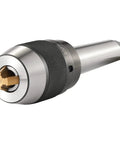 Heavy Duty APU16 MT4 Shank Drill Chuck with beefy titanium jaws, keyless self-tightening, 1/32 to 5/8 inch capacity, MT4 integrated shank